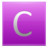 Letter C pink